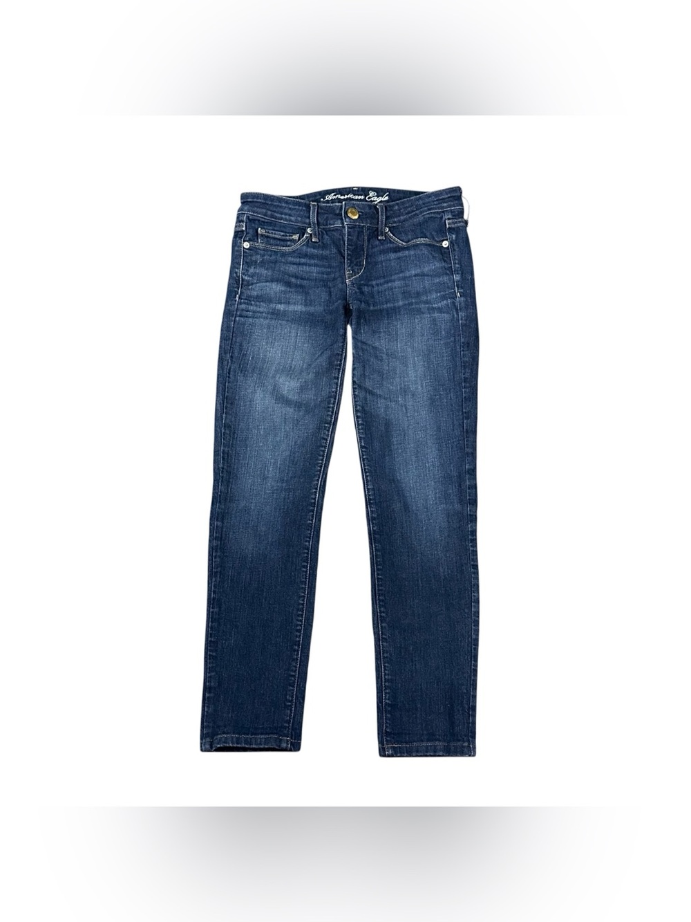 American Eagle Women’s Skinny Jeans Size 4 Short Dark Wash Stretch Denim